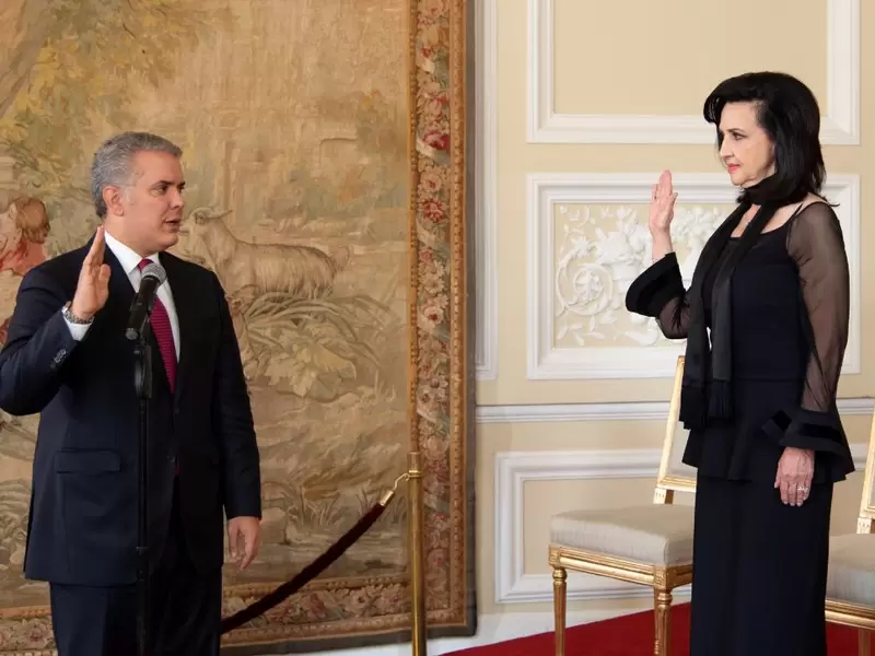 Presidente Iván Duque posesiona como canciller a Claudia Blum