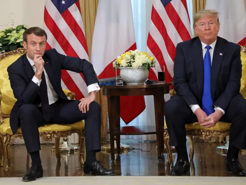 Emmanuel Macron y Donald Trump en la cumbre de la OTAN