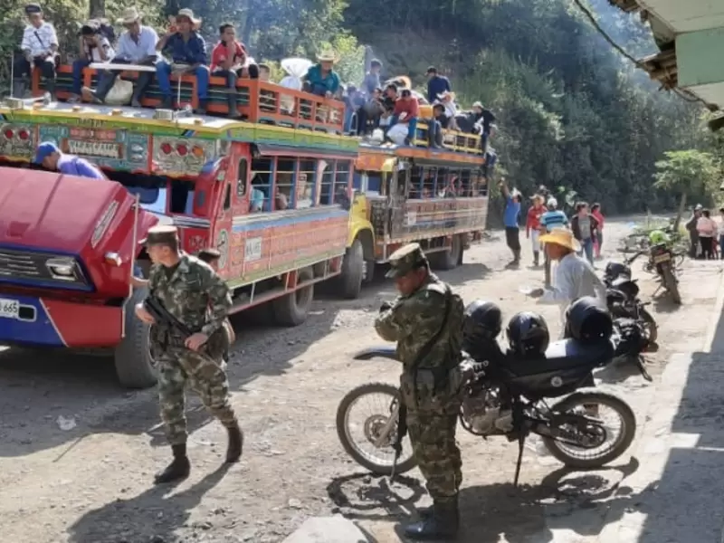 Referencia desplazados en Ituango, Antioquia.
