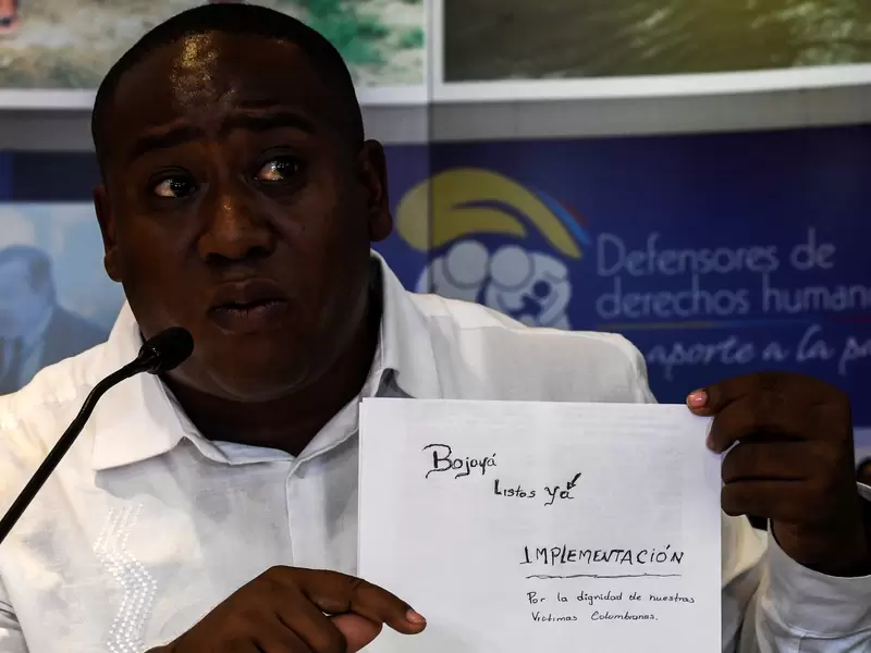Leyner Palacios, líder social y sobreviviente de Bojayá.