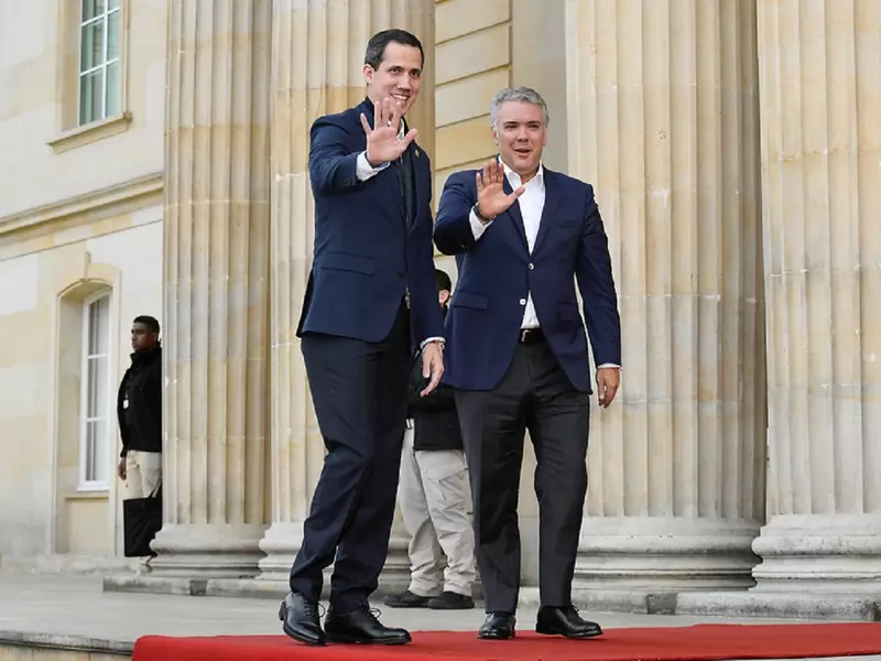 Juan Guaidó e Iván Duque Juan Guaidó e Iván Duque