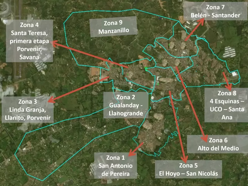 Zonas de suspensión de acueducto en Rionegro