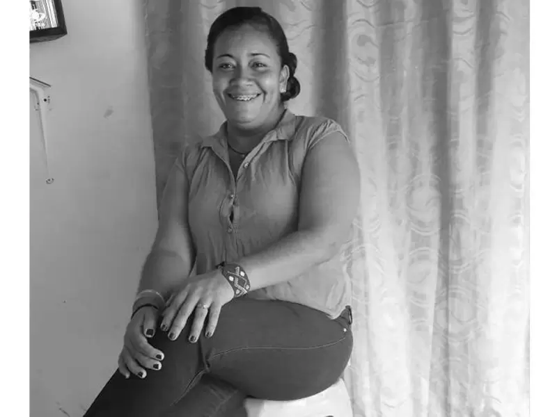 Ella es Yirley Velasco Garrido, líder social amenazada del corregimiento de El Salado, Carmen de Bolívar.