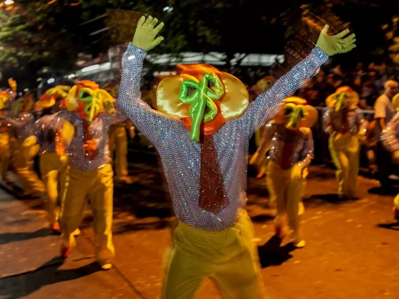 Noche de Guacherna, antes del Carnaval de Barranquilla.