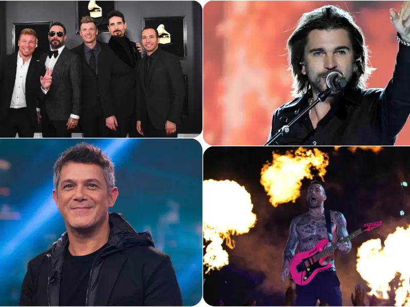 Backstreet Boys, Maroon 5, Juanes y Alejandro Sanz Backstreet Boys, Maroon 5, Juanes y Alejandro Sanz
