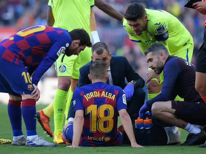 Jordi Alba con el Barcelona Jordi Alba con el Barcelona