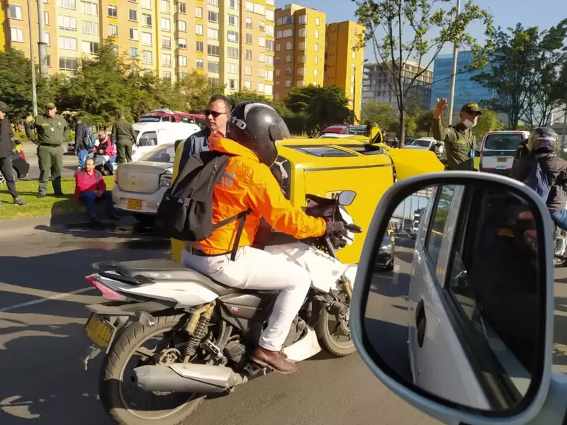 Accidente de tránsito en la Avenida 68