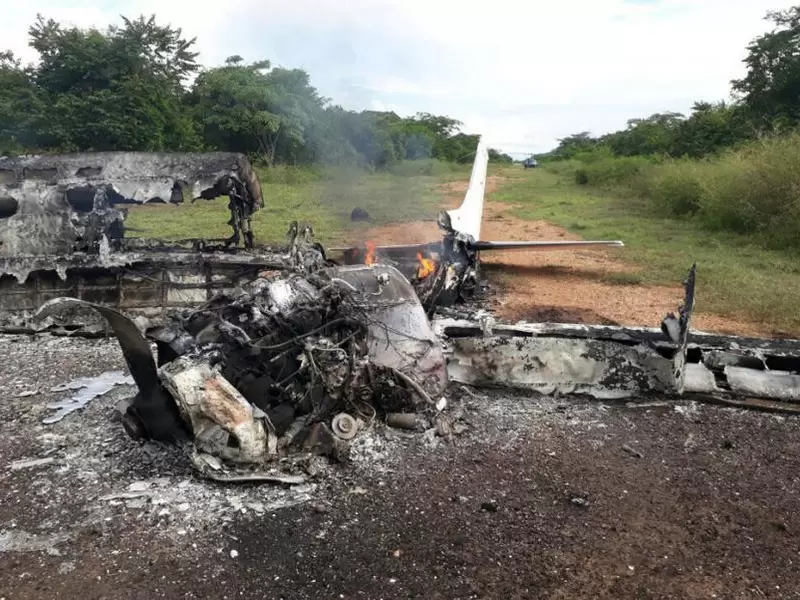 La avioneta fue derribada por la Fuerza Aérea Colombiana en Pivijay.