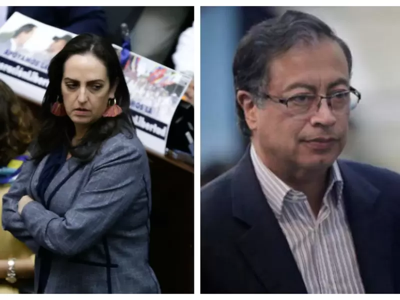 Maria Fernanda Cabal y Gustavo Petro