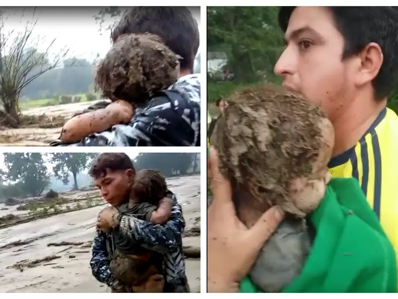 Rescate a bebé en piedecuesta