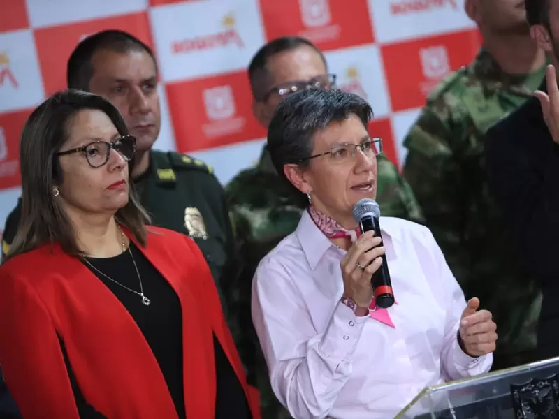 Claudia López, alcaldesa de Bogotá en rueda de prensa Claudia López, alcaldesa de Bogotá en rueda de prensa