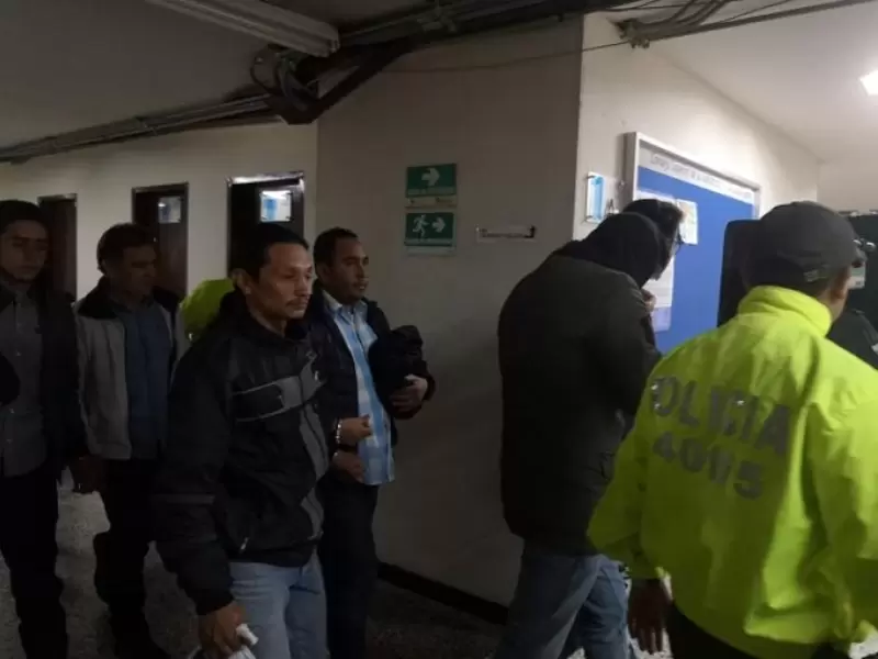 Presuntos disidentes de las Farc capturados.