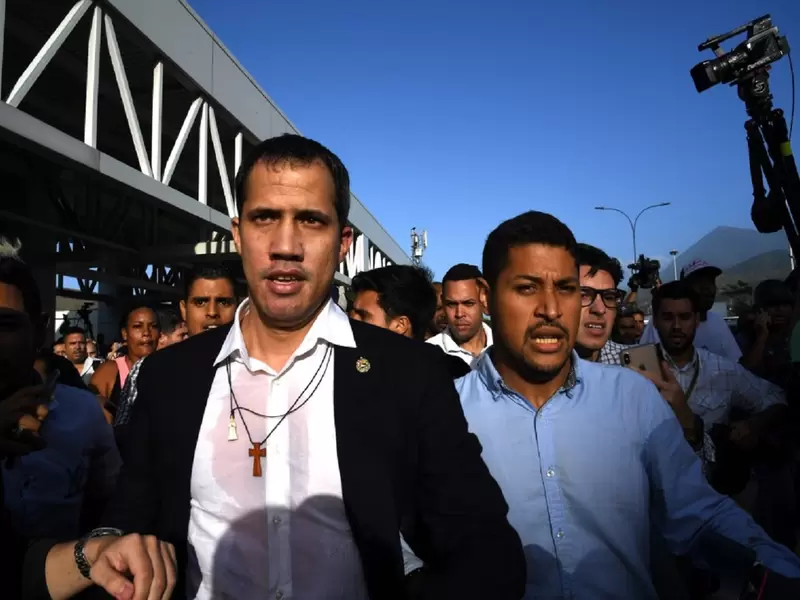 Juan Guaidó llega a Venezuela Juan Guaidó llega a Venezuela