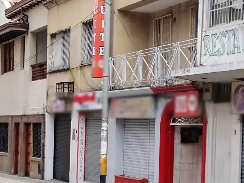 El sitio donde ocurrieron los hechos. Centro de Medellín