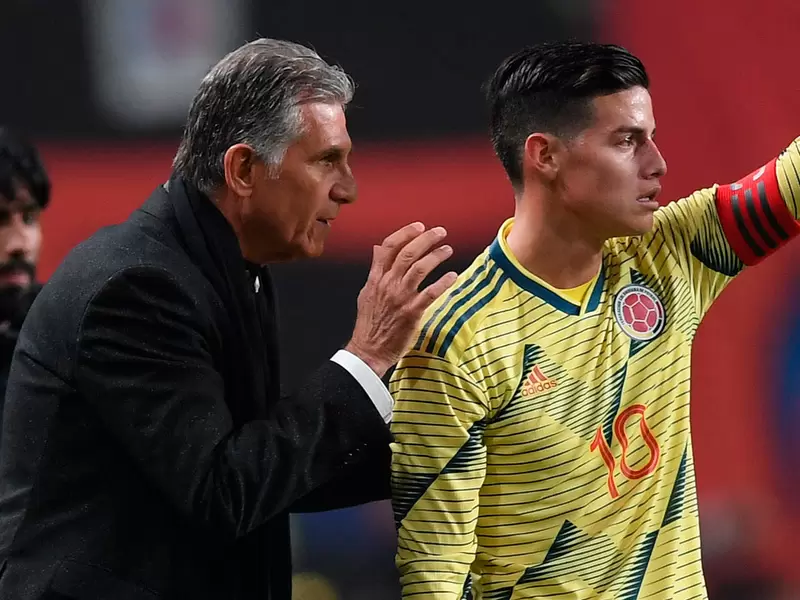 James Rodríguez, Carlos Queiroz, Selección Colombia