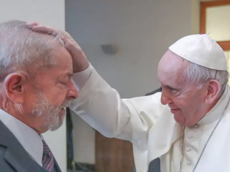 Lula da Silva y el Papa Francisco