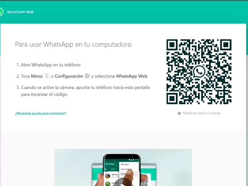 WhatsApp Web permite chatear desde un pc