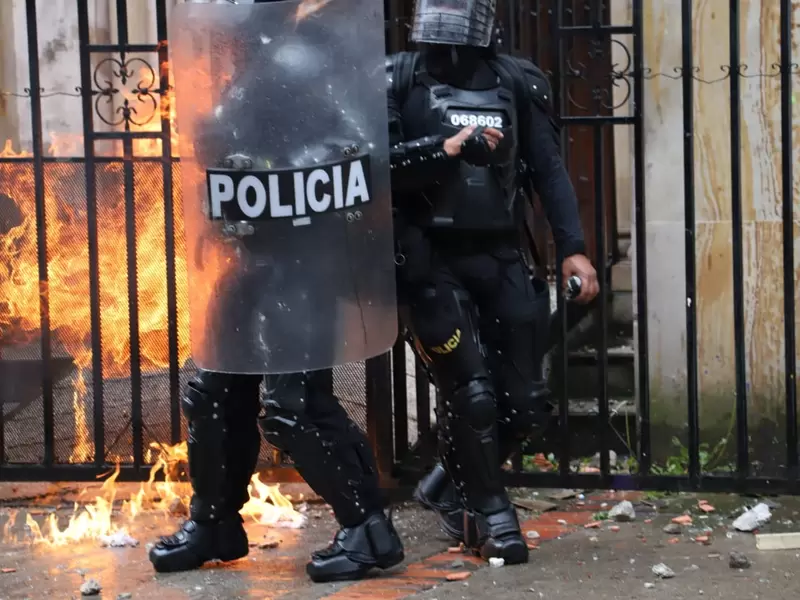 Disturbios en la distrital - Febrero 21