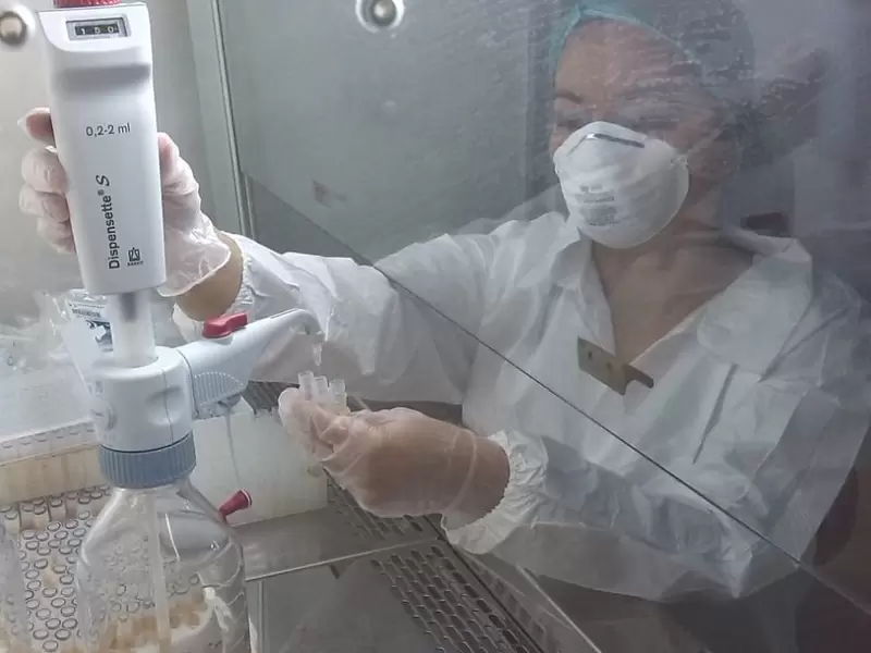 Laboratorio para pruebas de Covid-19