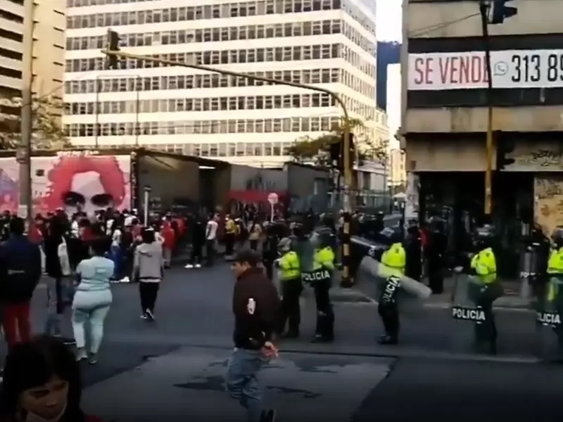 Desalojos en centro de Bogotá