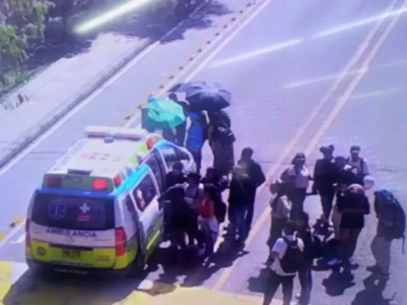 El hecho ocurrió en inmediaciones del ITM, donde se realizan protestas estudiantiles.