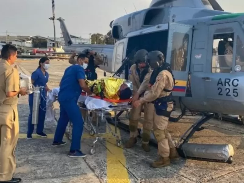Costarricense es rescatado por Armada Colombiana