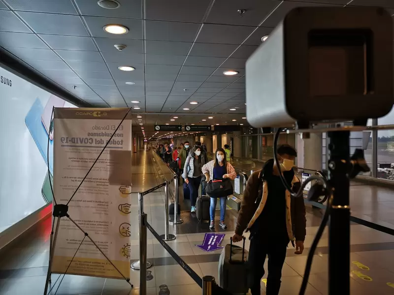 Cámaras de detección térmicas en el aeropuerto El Dorado