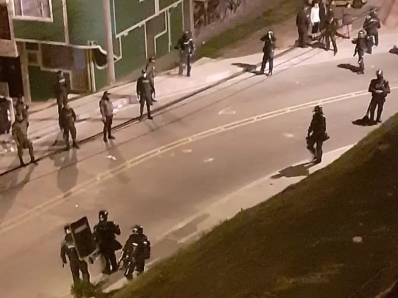 Intervención del Esmad en Ciudad Bolívar.