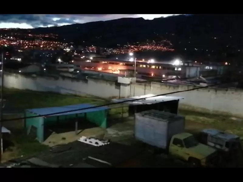 La protesta de los internos se registro terminada la tarde.