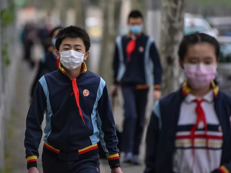Estudiantes en China