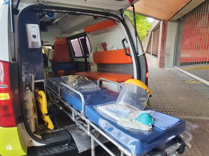 Elementos de protección entregados al personal de salud en Medellín
