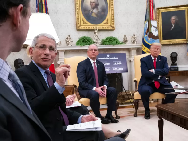 Anthony Fauci, epidemiólogo y asesor del grupo contra el coronavirus. Anthony Fauci, epidemiólogo y asesor del presidente Donald Trump