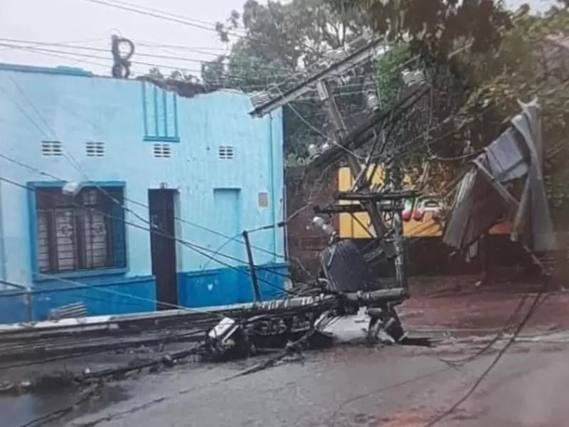 es el segundo vendaval que se registra en el sur de la Guajira en las ultimas 24 horas