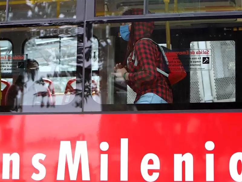 Uso de tapabocas en Transmilenio