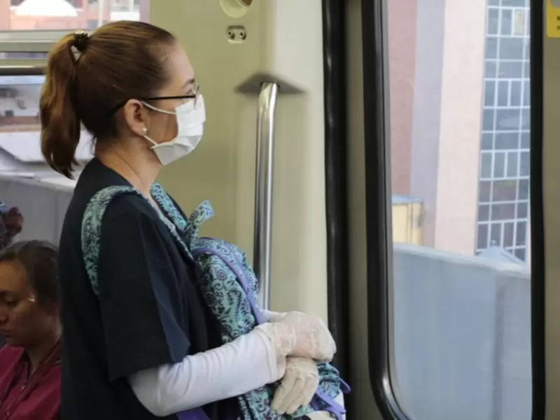 Vagones del Metro de Medellín.