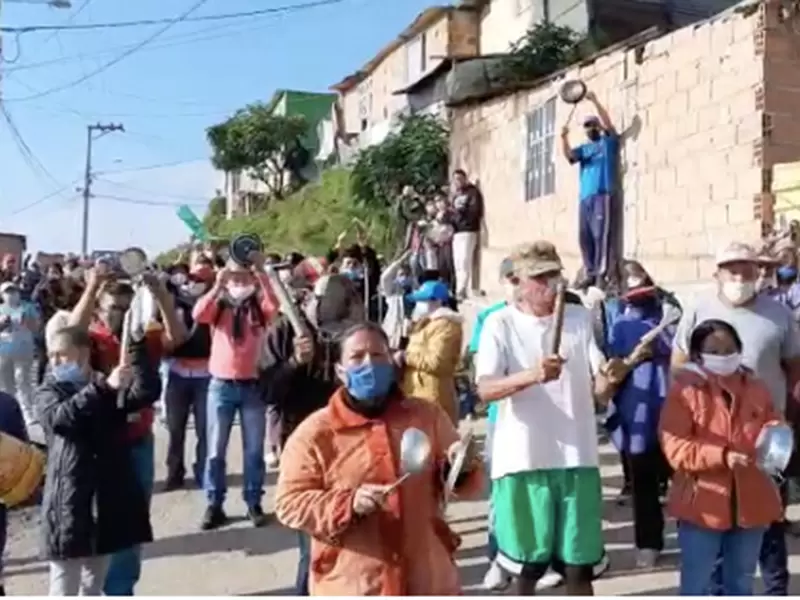 Protestas en Ciudad Bolívar en aislamiento
