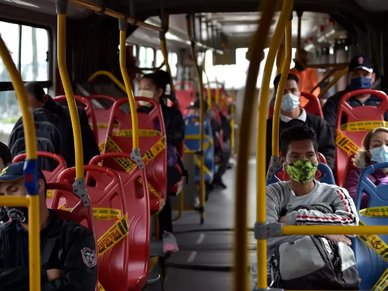 Así luce un bus de Transmilenio en medio de cuarentena por coronavirus