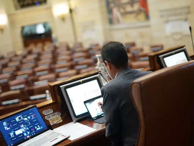 Plenaria virtual de la Cámara de Representantes.