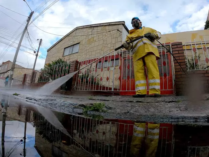 Limpieza de calles en Kennedy