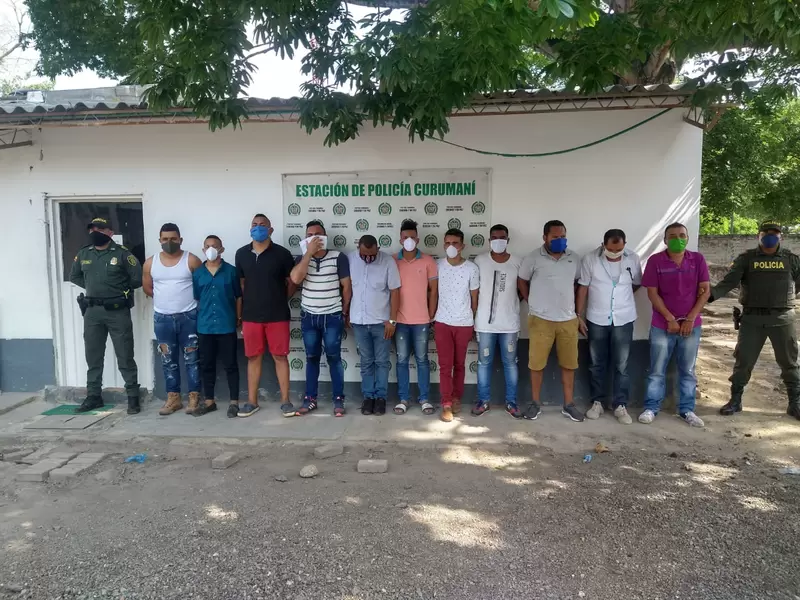 Las capturados violaron la cuarentena