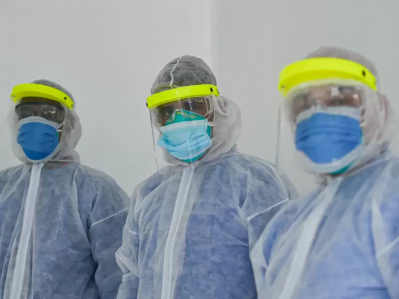 Trabajadores de la salud.