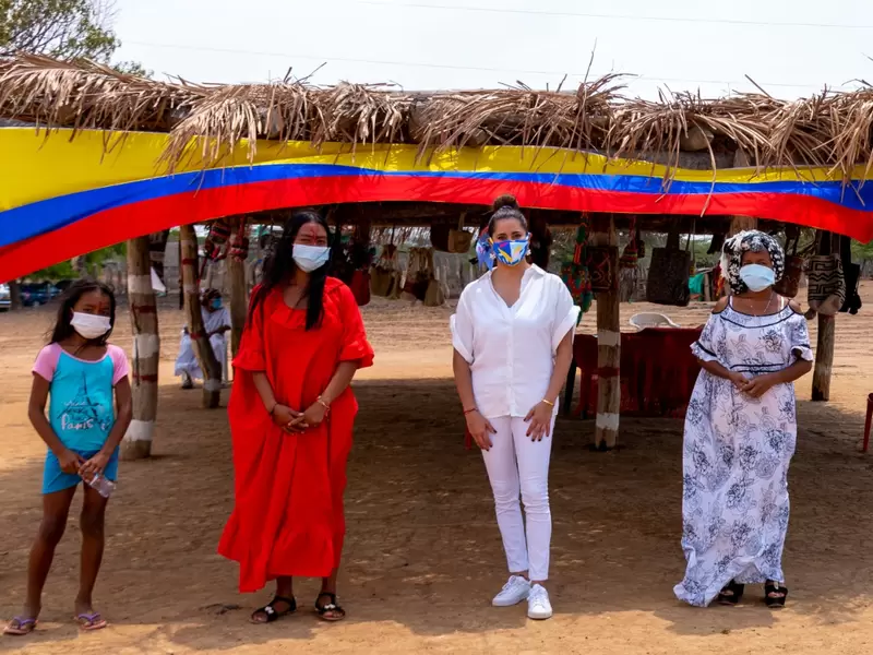 Primera dama en La Guajira