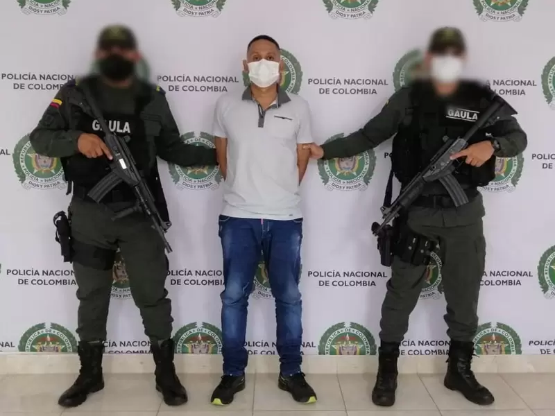 La captura se llevó a cabo en Montería.