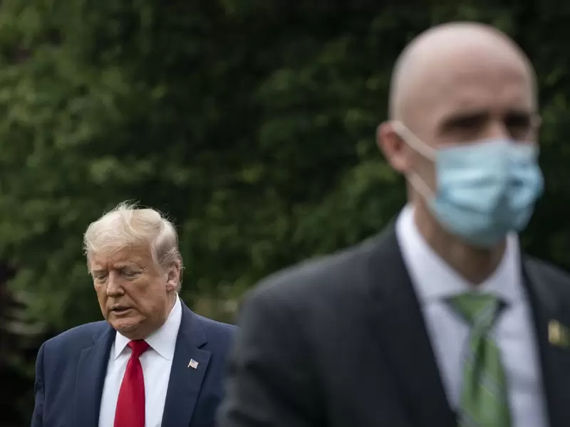 Donald Trump, presidente de EE.UU. en cuarentena
