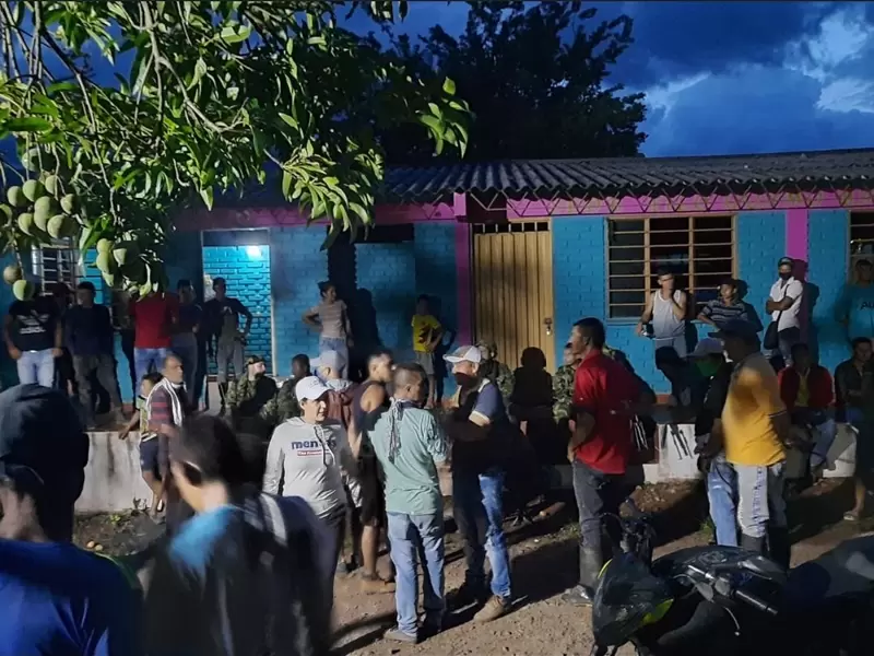 Comunidad del Corregimiento de Aserrío en Teorama