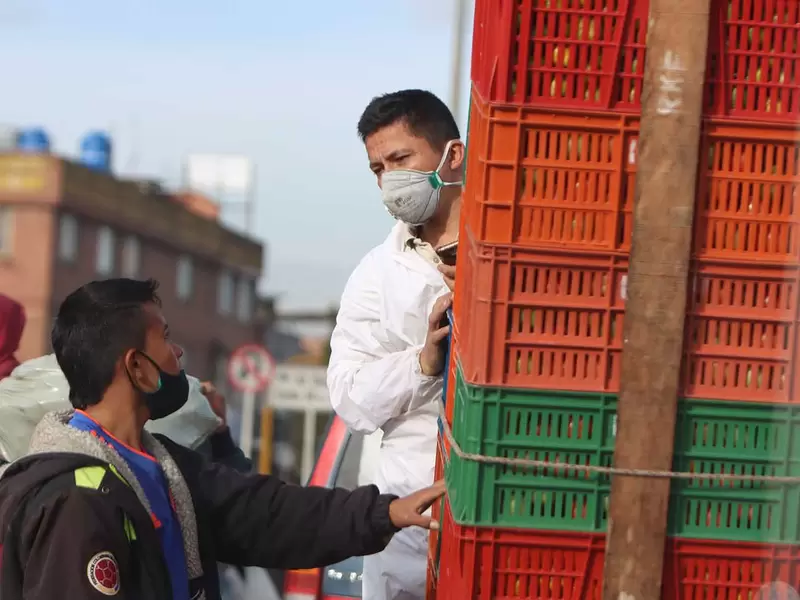 Corabastos, en medio de caos en cuarentena obligatoria en Kennedy / coronavirus en Colombia