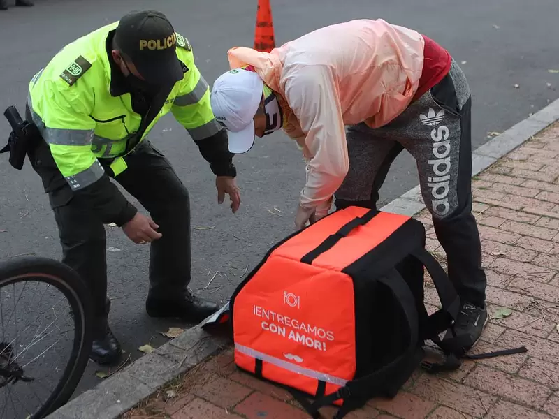 Operativos a domiciliarios en Bogotá