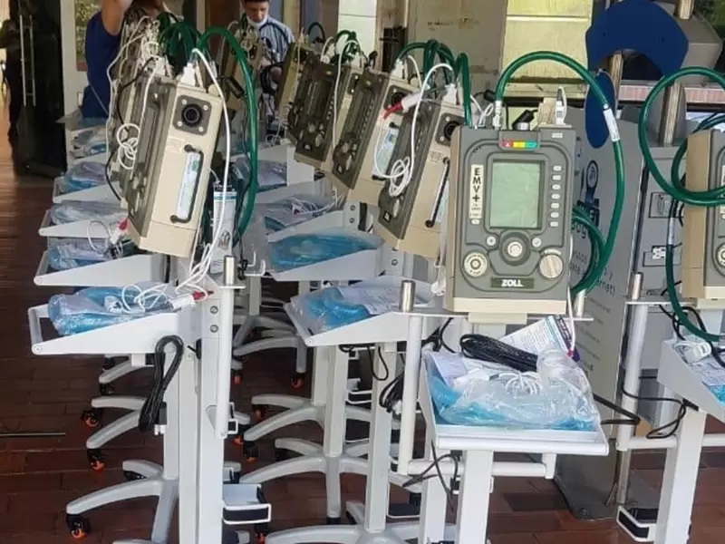 Ventiladores para UCI de Bogotá