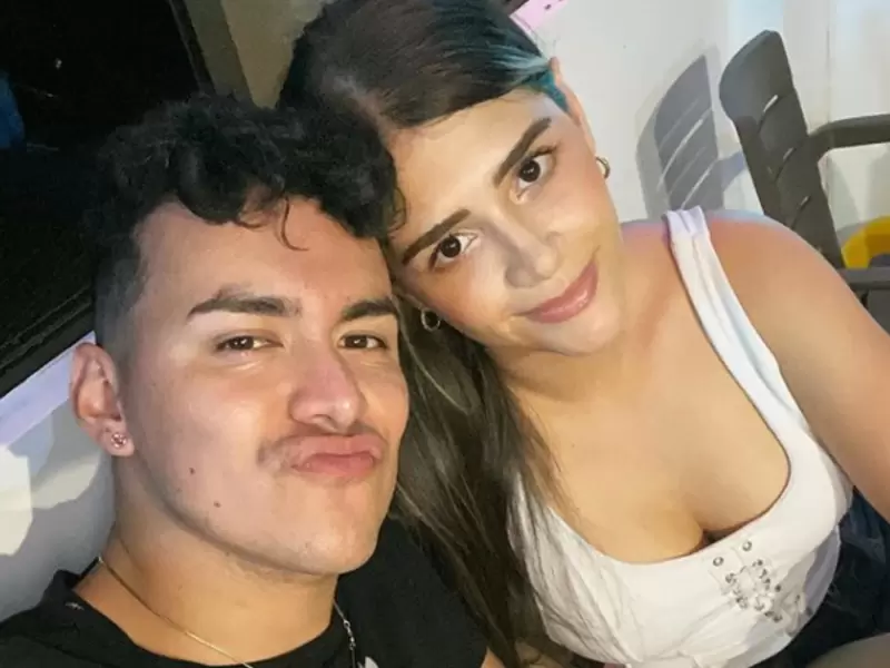 Yeison Jiménez y su esposa