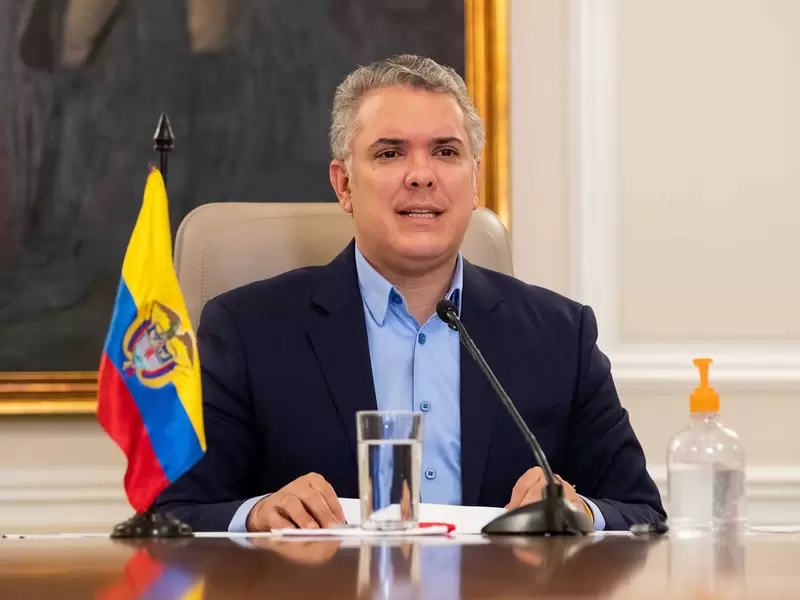 Presidente Iván Duque, durante su programa "Prevención y Acción".